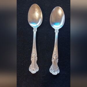 Sterling Silver (2) Spoons. PAT 1899 40 Grams